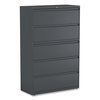 Alera 42 in W 5 Drawer File Cabinets, Charcoal, Legal; Letter; A4; A5 17651